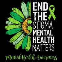 End The Stigma Mental Health Matters Awareness Brain Illness  16 in Basic Backpack