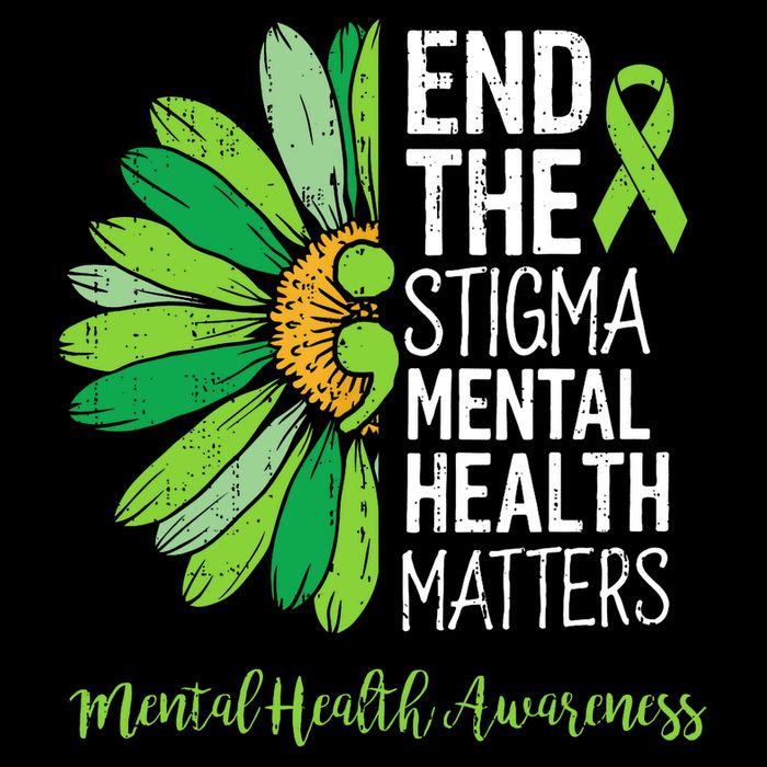 End The Stigma Mental Health Matters Awareness Brain Illness  16 in Basic Backpack