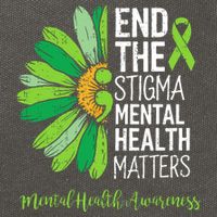 End The Stigma Mental Health Matters Awareness Brain Illness  Cotton Canvas Backpack
