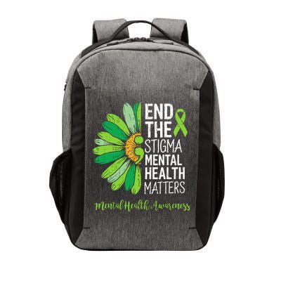 End The Stigma Mental Health Matters Awareness Brain Illness  Vector Backpack