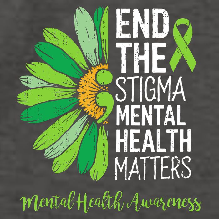 End The Stigma Mental Health Matters Awareness Brain Illness  Vector Backpack