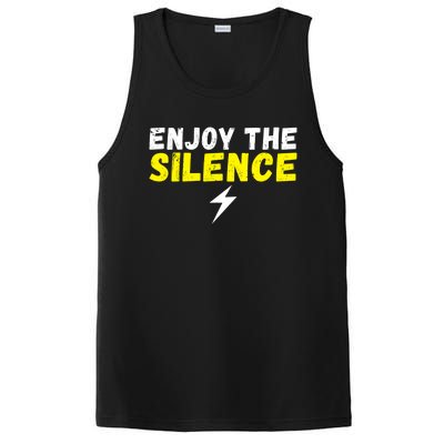 Enjoy The Silence Ev Electric Vehicle Funny Gift PosiCharge Competitor Tank