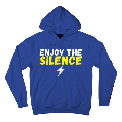 Enjoy The Silence Ev Electric Vehicle Funny Gift Hoodie