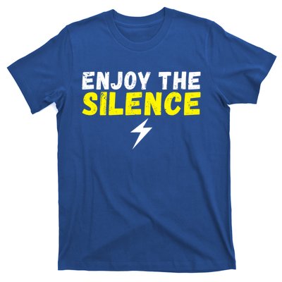 Enjoy The Silence Ev Electric Vehicle Funny Gift T-Shirt