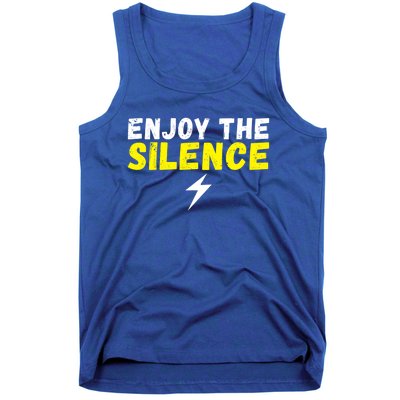 Enjoy The Silence Ev Electric Vehicle Funny Gift Tank Top