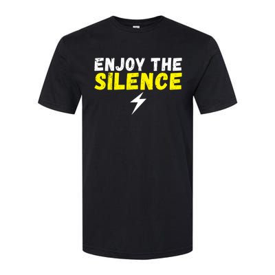 Enjoy The Silence Ev Electric Vehicle Funny Gift Softstyle CVC T-Shirt