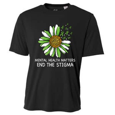 End The Stigma Mental Health Awareness Cooling Performance Crew T-Shirt