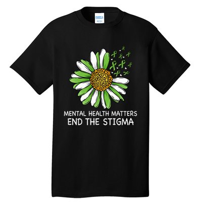 End The Stigma Mental Health Awareness Tall T-Shirt