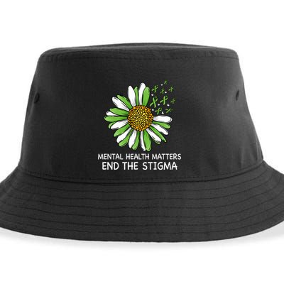 End The Stigma Mental Health Awareness Sustainable Bucket Hat