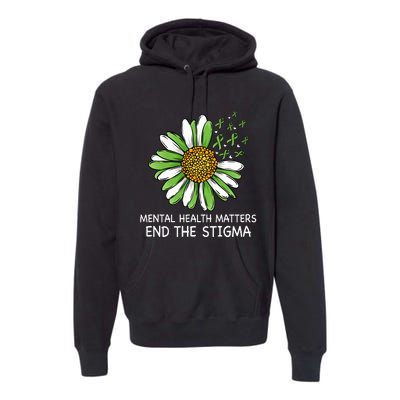 End The Stigma Mental Health Awareness Premium Hoodie