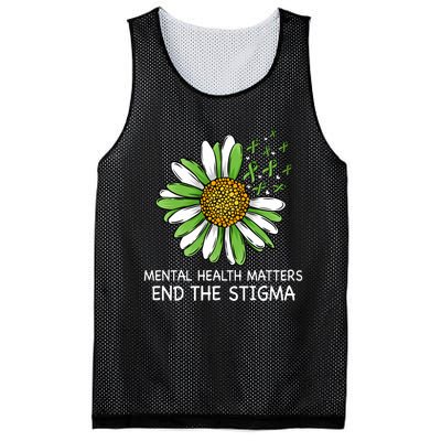 End The Stigma Mental Health Awareness Mesh Reversible Basketball Jersey Tank