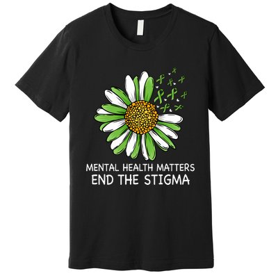 End The Stigma Mental Health Awareness Premium T-Shirt