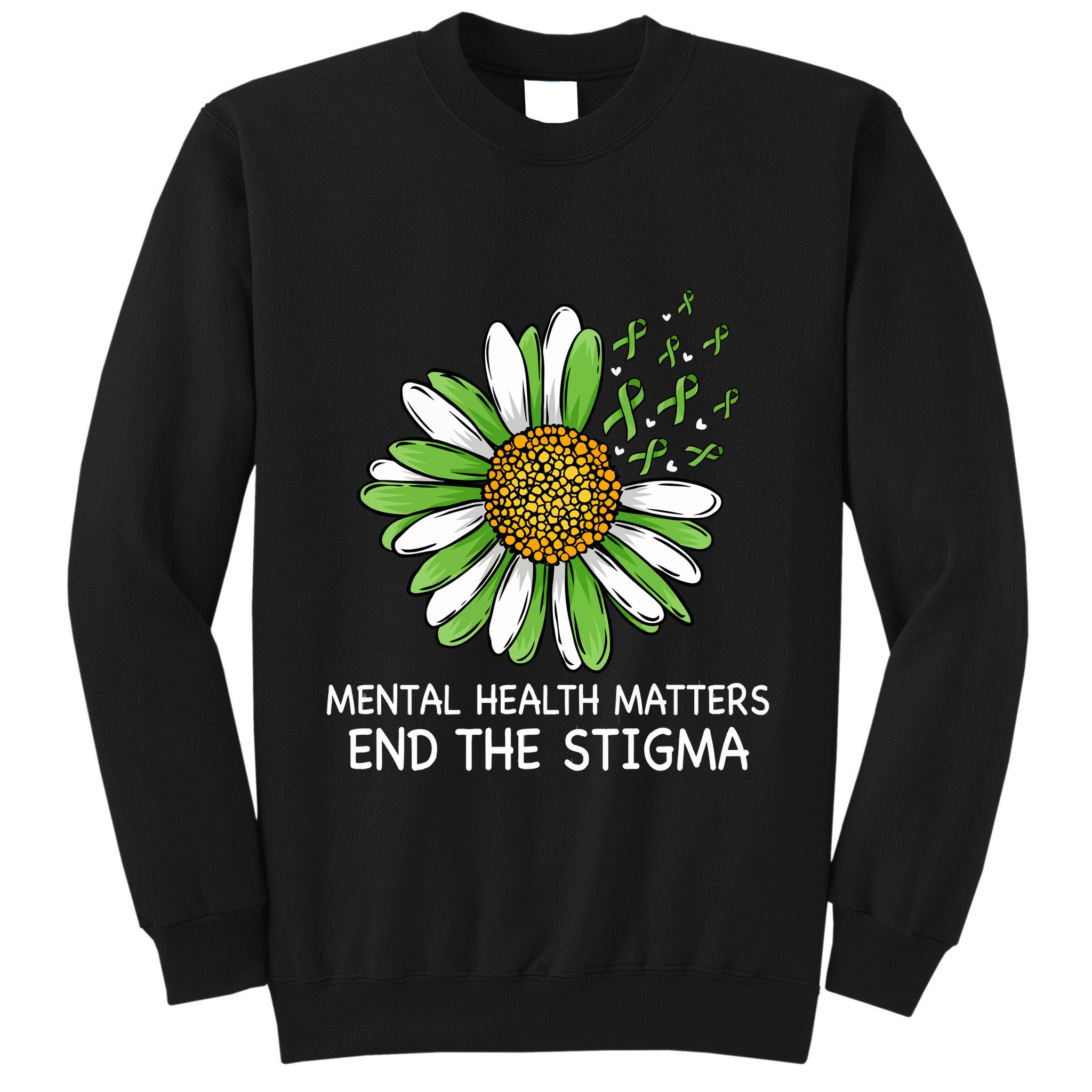 End The Stigma Mental Health Awareness Tall Sweatshirt