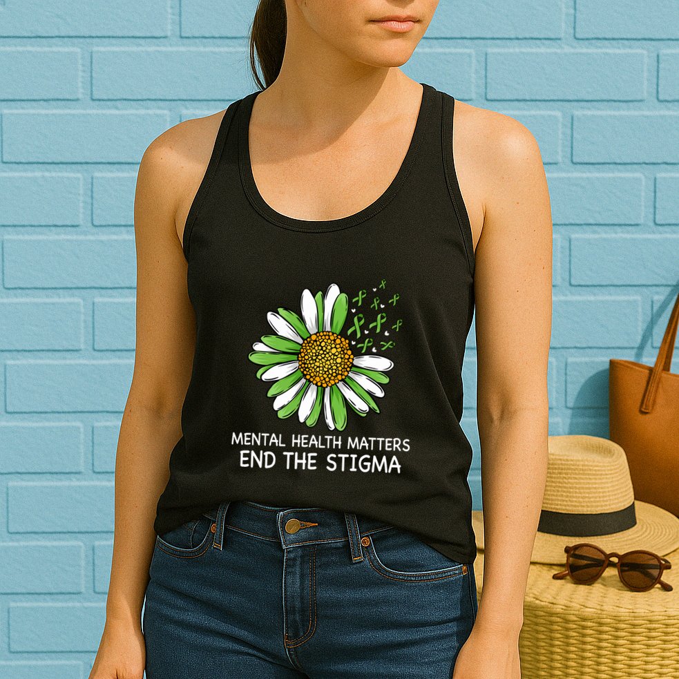 End The Stigma Mental Health Awareness Womens Tank Top