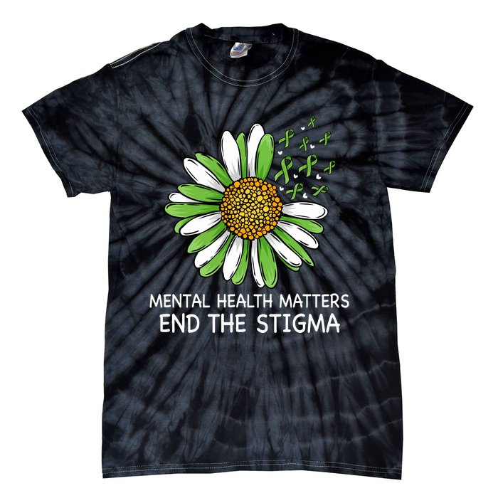 End The Stigma Mental Health Awareness Tie-Dye T-Shirt