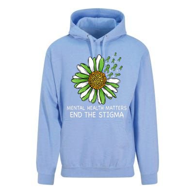 End The Stigma Mental Health Awareness Unisex Surf Hoodie