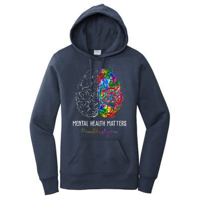 End The Stigma Mental Health Matters Women's Pullover Hoodie