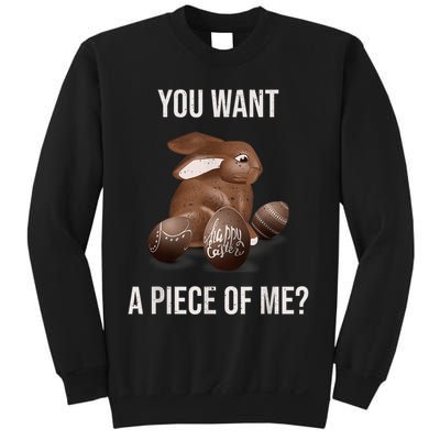 Easter Teens Sayings Chocolate Bunny Rabbit Meme Sweatshirt
