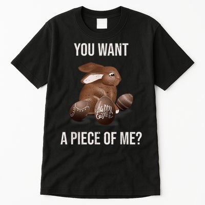 Easter Teens Sayings Chocolate Bunny Rabbit Meme Tall T-Shirt