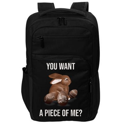Easter Teens Sayings Chocolate Bunny Rabbit Meme Impact Tech Backpack