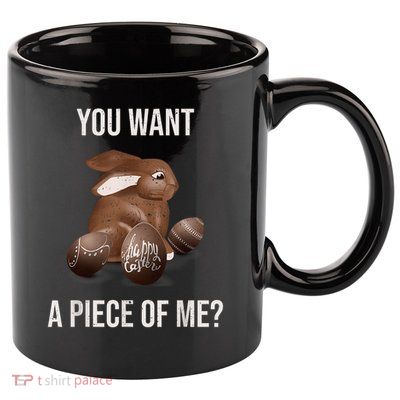 Easter Teens Sayings Chocolate Bunny Rabbit Meme 11oz C Handle Ceramic Mug