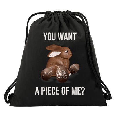 Easter Teens Sayings Chocolate Bunny Rabbit Meme Drawstring Bag