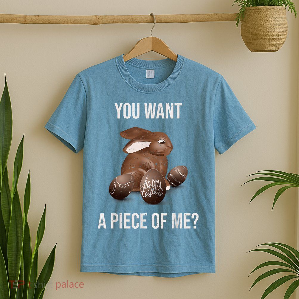 Easter Teens Sayings Chocolate Bunny Rabbit Meme T-Shirt