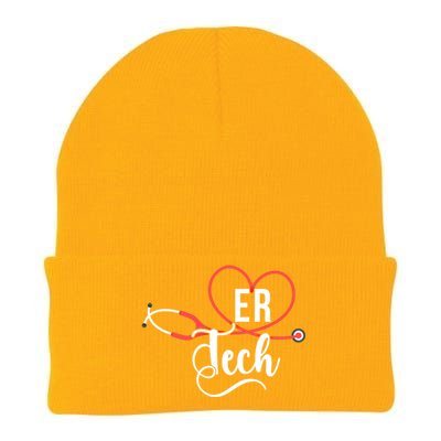 Er Tech Stethoscope Emergency Room Tech Gift Knit Cap Winter Beanie