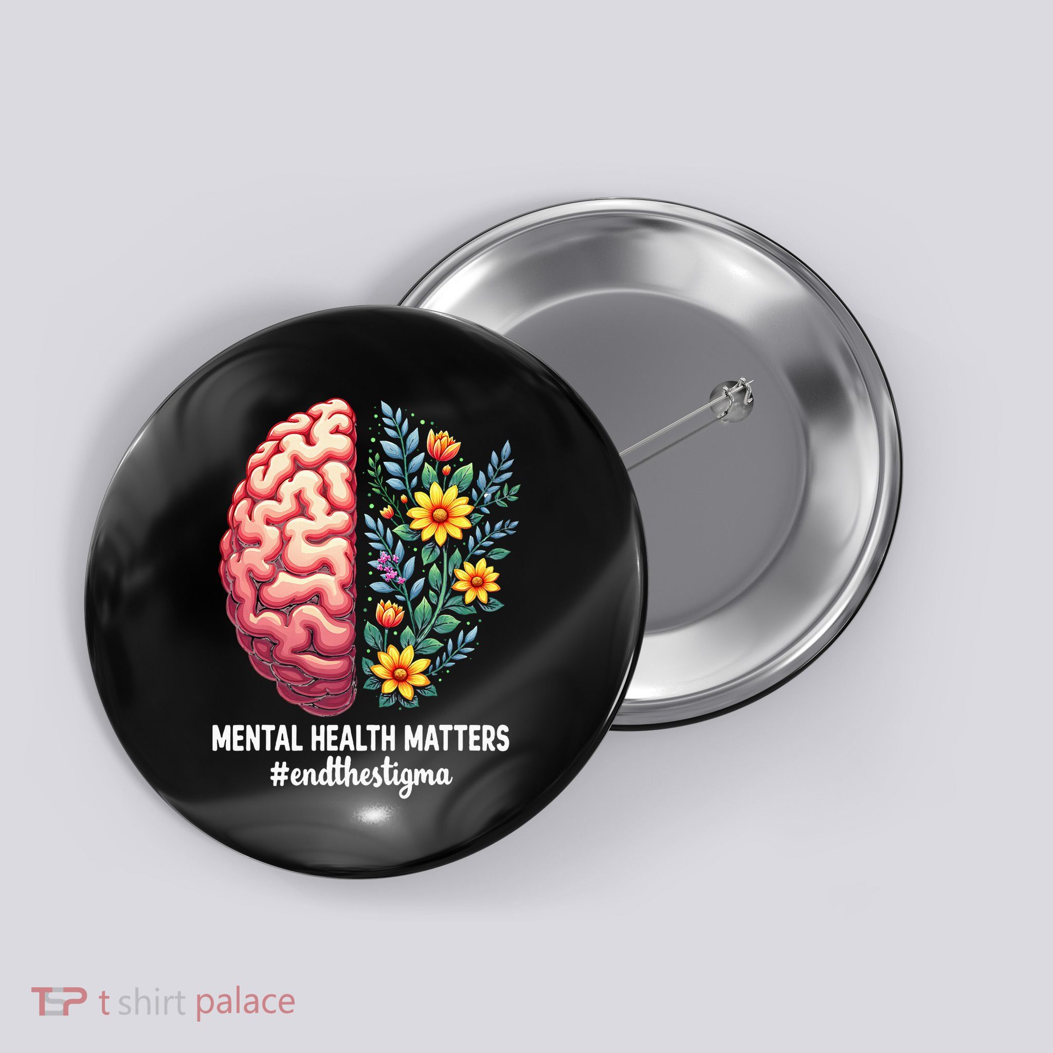 End The Stigma Mental Health Matters Mental Health Button