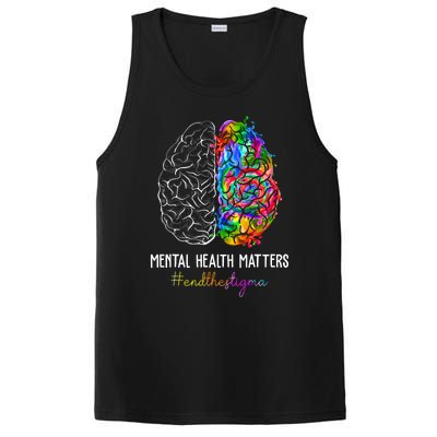 End The Stigma Mental Health Matters Mental Awareness Gifts PosiCharge Competitor Tank