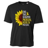 End The Stigma Mental Health Matters Mental Awareness Cooling Performance Crew T-Shirt