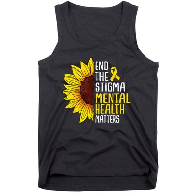 End The Stigma Mental Health Matters Mental Awareness Tank Top