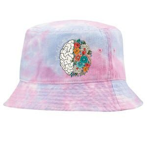 End The Stigma Groovy Mental Health Matters Mental Awareness Tie-Dyed Bucket Hat