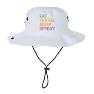 Eat Travel Sleep Repeat Great Gift Legacy Cool Fit Booney Bucket Hat