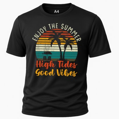 Enjoy The Summer High Tides Good Vibes Performance Shirt