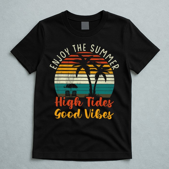 Enjoy The Summer High Tides Good Vibes T-Shirt