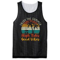 Enjoy The Summer High Tides Good Vibes Mesh Reversible Basketball Jersey Tank