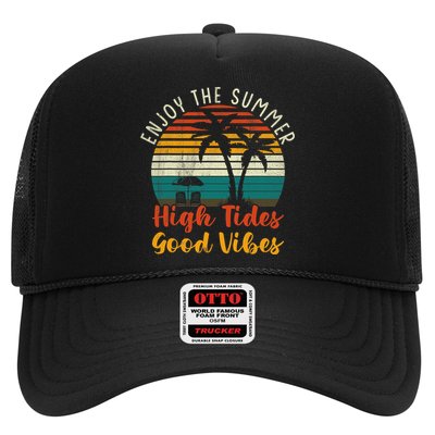 Enjoy The Summer High Tides Good Vibes Hat