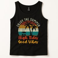 Enjoy The Summer High Tides Good Vibes Tank Top