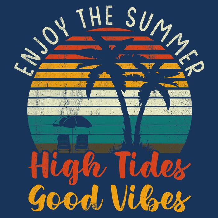 Enjoy The Summer High Tides Good Vibes Infant Baby Jersey Bodysuit