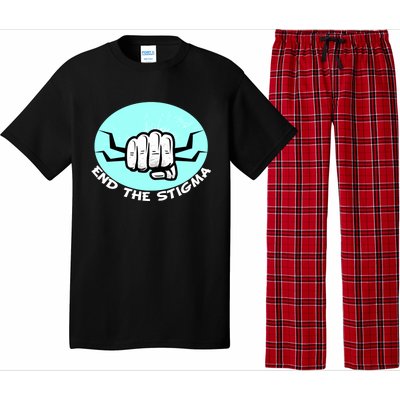 End The Stigma Funny Gift Sexual Assault Awareness Month April Gift Pajama Set