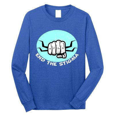 End The Stigma Funny Gift Sexual Assault Awareness Month April Gift Long Sleeve Shirt