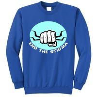 End The Stigma Funny Gift Sexual Assault Awareness Month April Gift Sweatshirt