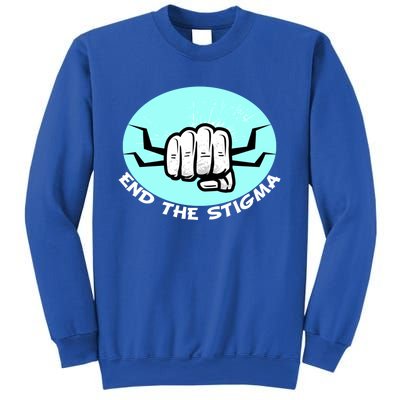 End The Stigma Funny Gift Sexual Assault Awareness Month April Gift Sweatshirt