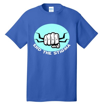 End The Stigma Funny Gift Sexual Assault Awareness Month April Gift Tall T-Shirt