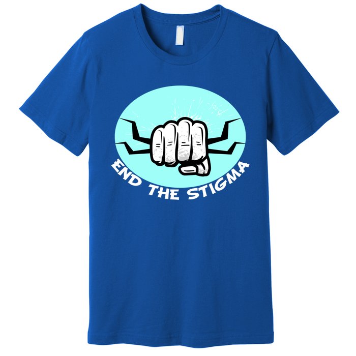 End The Stigma Funny Gift Sexual Assault Awareness Month April Gift Premium T-Shirt