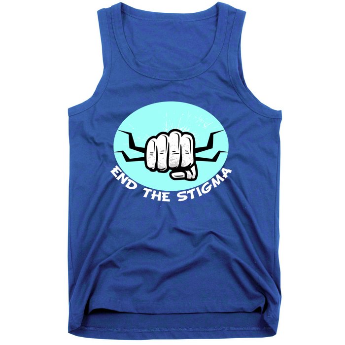 End The Stigma Funny Gift Sexual Assault Awareness Month April Gift Tank Top