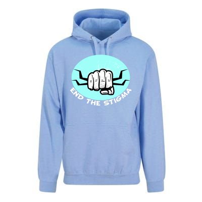 End The Stigma Funny Gift Sexual Assault Awareness Month April Gift Unisex Surf Hoodie