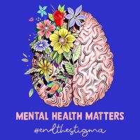 End The Stigma Mental Health Matters Mental Awareness Gift Zip Tote Bag