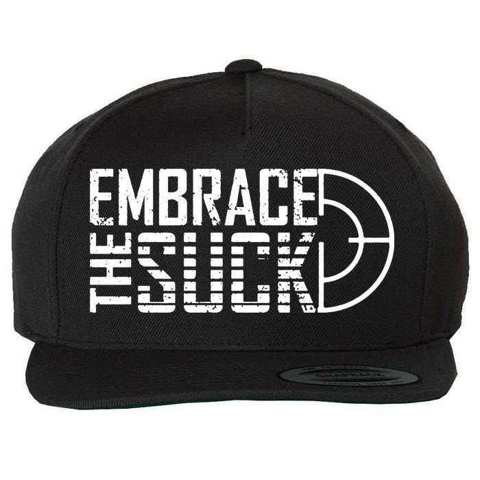 Embrace The Suck Wool Snapback Cap